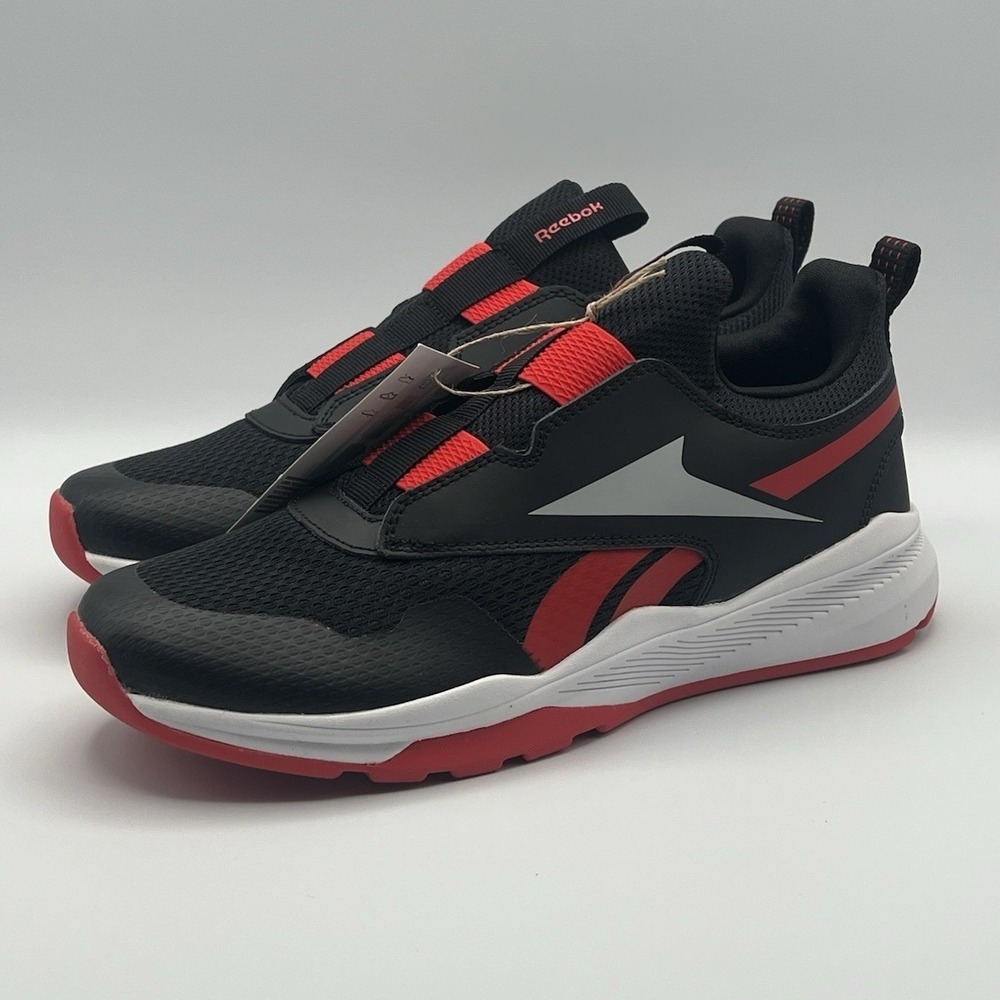 Reebok XT Sprinter Red Black Running Slip On Shoes - Kids Youth Size 6.5 NEW - Picture 2 of 8